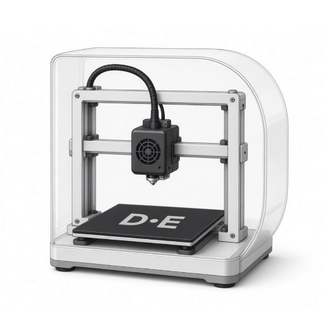 Серый настольный 3D-принтер Daneva.print